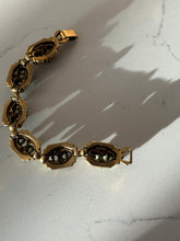 Load image into Gallery viewer, Florenza Vintage Gold Plated Gemstone Pearl Bracelet 7”
