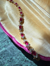 Load image into Gallery viewer, Gold Vermeil CZ Tennis Bracelet 7.25”
