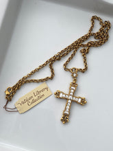 Load image into Gallery viewer, The Vatican Library Collection Gold Plated Costume Cross Necklace
