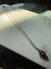 Load image into Gallery viewer, Vintage Red Spinel 1/20 12k Gold Filled Necklace
