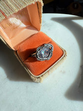 Load image into Gallery viewer, Brutalist Quartz Sterling Silver Ring Size 8.75
