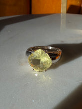 Load image into Gallery viewer, Chunky Yellow Sterling Silver Ring Size 9.25
