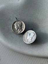 Load image into Gallery viewer, Vintage 1942 Silver Dime Earrings

