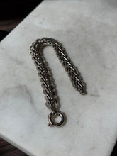 Load image into Gallery viewer, Vintage Sterling Silver Sailor Bolt Clasp Bracelet 7.25”
