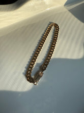 Load image into Gallery viewer, Gold Vermeil Cuban Link Bracelet 8”
