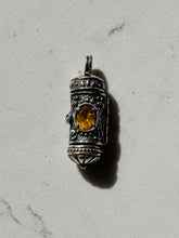 Load image into Gallery viewer, Citrine Sterling Silver Container Pendant
