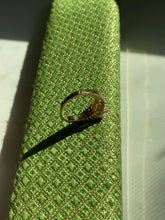 Load image into Gallery viewer, Gold Vermeil CZ Ring Size 6.25

