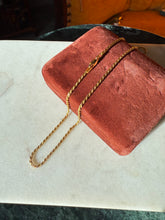 Load image into Gallery viewer, Italian Gold Vermeil Rope Chain 16”
