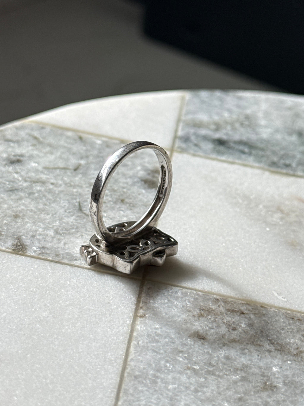 Hello Kitty Sanrio Sterling Silver CZ Ring Size 9