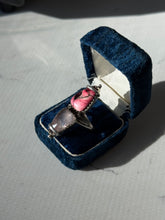 Load image into Gallery viewer, Vintage Sterling Silver Pink Ring Size 7.25
