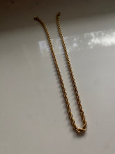 Load image into Gallery viewer, Chunky Rope 14k Yellow Gold Chain w/ Block Clasp

