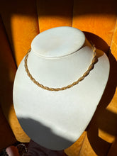 Load image into Gallery viewer, Rope Chain Gold Vermeil Necklace 16”
