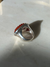 Load image into Gallery viewer, Chunky Carnelian Sterling Silver Ring Size 8
