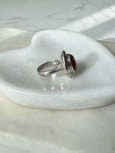 Load image into Gallery viewer, Vintage Carnelian Sterling Silver Ring Size 8
