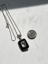 Load image into Gallery viewer, Antique Enamel Sterling Necklace 18”
