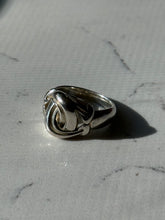 Load image into Gallery viewer, Chunky Double C Sterling Silver Ring Size 10
