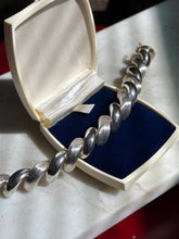 Load image into Gallery viewer, Vintage Italian Sterling Silver Jumbo San Marco Bracelet 7.25”
