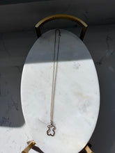 Load image into Gallery viewer, Vintage Sterling Silver Teddy Bear Necklace 18”
