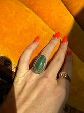 Load image into Gallery viewer, Turquoise Sterling Silver Ring Size 5.25
