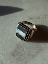 Load image into Gallery viewer, Bloodstone &amp; Opal Sterling Silver Ring Size 7
