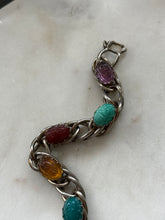 Load image into Gallery viewer, Vintage Scarab Beetle Bracelet 7.25”
