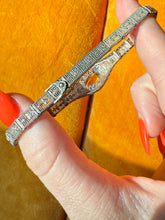 Load image into Gallery viewer, Art Deco Sterling Filigree Bracelet 7.25”

