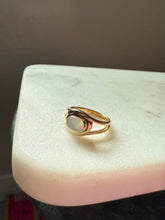 Load image into Gallery viewer, Moonstone Gold Vermeil Ring Size 7.25
