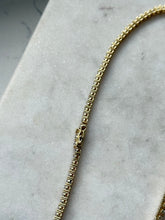 Load image into Gallery viewer, CZ Tennis Chain Gold Vermeil 16”
