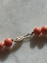 Load image into Gallery viewer, Angel Skin Coral 14k Gold Necklace 16”

