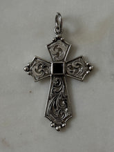 Load image into Gallery viewer, Vintage Etched Large Cross Pendant

