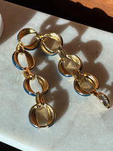 Load image into Gallery viewer, Jacqueline Kennedy Gold Plated Blue Enamel Bracelet 8.5”
