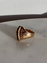 Load image into Gallery viewer, Vintage 1960s Starburst Set Diamond &amp; Emerald 14k Gold Ring
