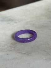 Load image into Gallery viewer, Dyed Purple Jadeite Ring Size 7.5
