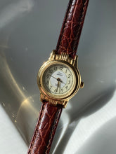 Load image into Gallery viewer, Timex Indiglo Brown Leather Goldtone Watch
