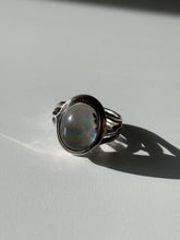 Load image into Gallery viewer, Vintage Rainbow Sterling Silver Ring Size 8
