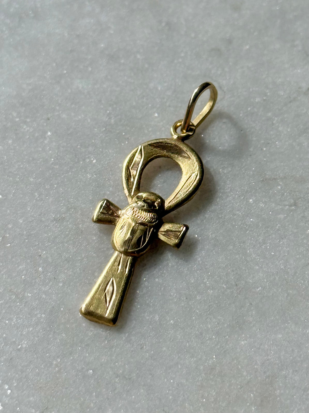 Egyptian Ankh 18k Gold Pendant