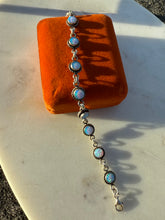 Load image into Gallery viewer, Vintage Opal Sterling Silver Bracelet
