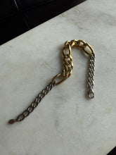 Load image into Gallery viewer, Two-Toned Sterling Silver Chunky Figaro Bracelet 7”
