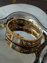 Load image into Gallery viewer, Vintage Chunky Gold Tone Bangle Watch
