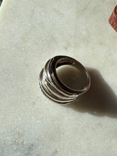 Load image into Gallery viewer, Vintage Sterling Silver Hammered Ring Size 6
