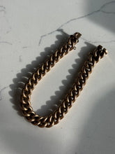 Load image into Gallery viewer, Antique 1/20 12k Gold Fill Curb Bracelet 8”
