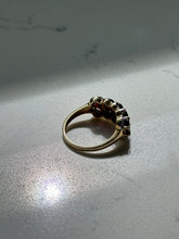 Load image into Gallery viewer, Garnet Gold Vermeil Ring Size 7
