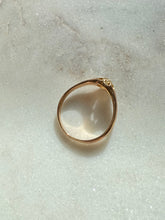 Load image into Gallery viewer, Antique Belcher Old Cut Diamond 14k Gold Ring Size 8
