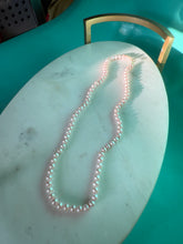 Load image into Gallery viewer, Baby Pink Pearl 10k Gold Necklace 17.5”
