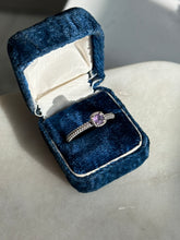 Load image into Gallery viewer, Amethyst Square Sterling Ring Size 10
