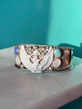 Load image into Gallery viewer, Goddess Isis Sterling Silver Cuff Bracelet 6.5”
