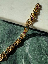 Load image into Gallery viewer, Vintage Gold Plated Costume Bracelet 7.5”
