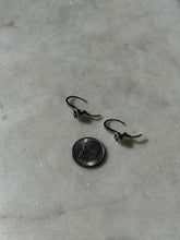 Load image into Gallery viewer, Blue &amp; White Diamond 14k White Gold Earrings
