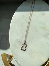 Load image into Gallery viewer, Vintage Sterling Silver Teddy Bear Necklace 18”
