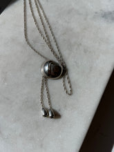 Load image into Gallery viewer, Vintage Sterling Silver Two-Tone Lariat Necklace
